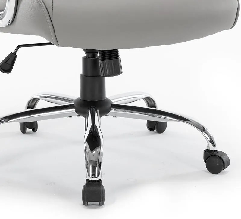 Καρέκλα γραφείου διευθυντή Primrose pu γκρι 65x74x120 εκ.