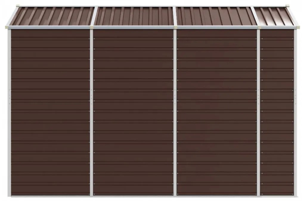 vidaXL Αποθήκη Κήπου Καφέ 191 x 300 x 198 εκ. από Γαλβανισμένο Ατσάλι