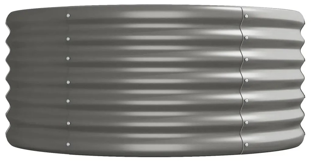 vidaXL Ζαρντινιέρα Γκρι 368x80x36 εκ. Γαλβανισμένος χάλυβας