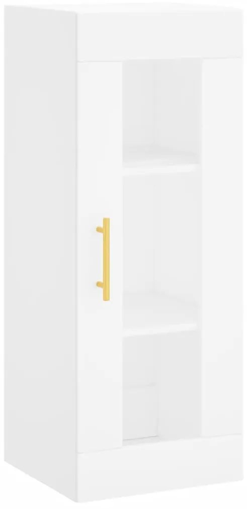vidaXL Ντουλάπι Λευκό 34,5 x 34 x 180 εκ. από Επεξεργασμένο Ξύλο