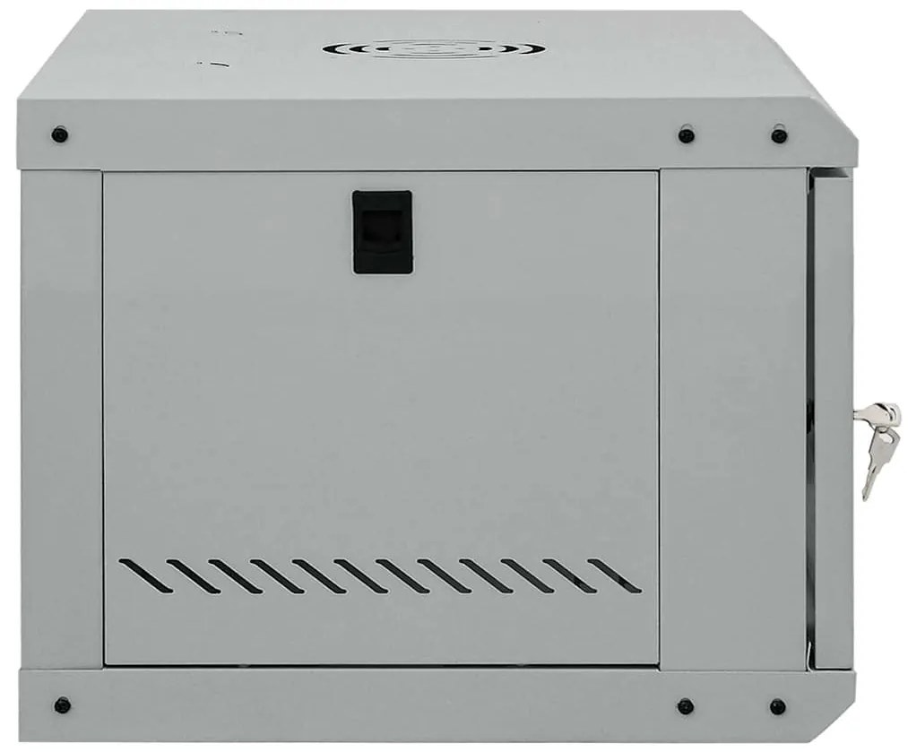 vidaXL Ντουλάπα δικτύου με αποθήκευση Γκρι 53 x 45 x 30 εκ Ατσάλι