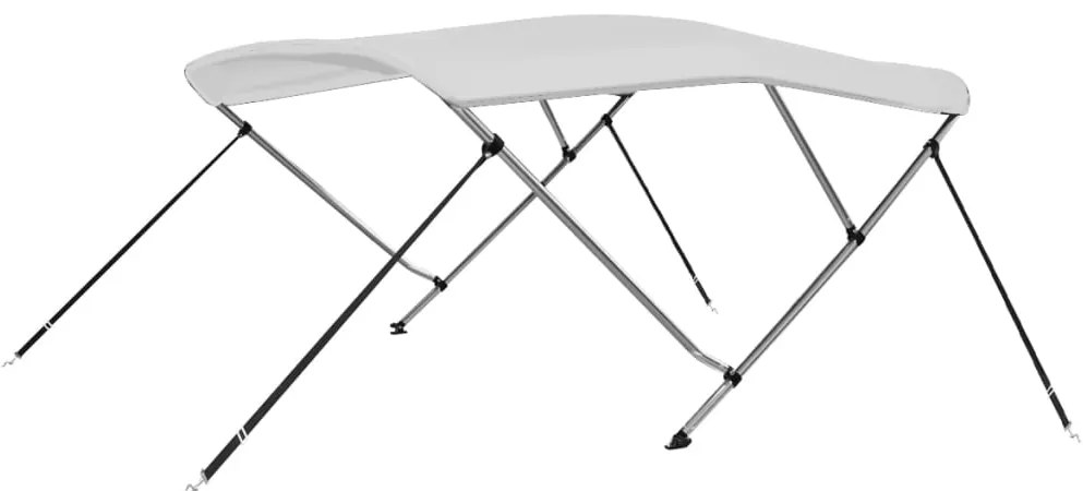 vidaXL Τέντα Σκάφους με 3 Αψίδες Λευκή 183 x 140 x 137 εκ.