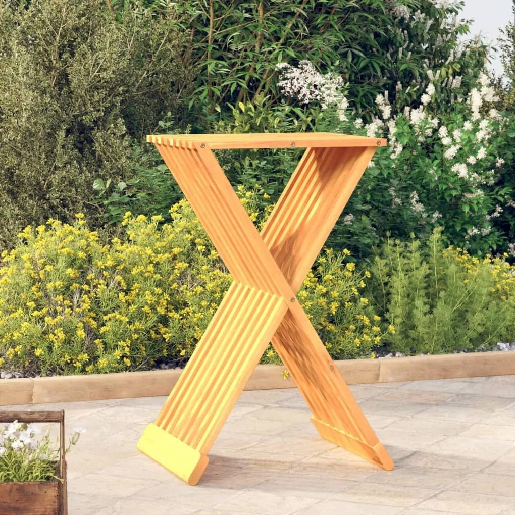 ΣΚΑΜΠΟ ΠΤΥΣΣΟΜΕΝΟ 40 X 32,5 X 70 ΕΚ. ΑΠΟ ΜΑΣΙΦ ΞΥΛΟ TEAK 316164