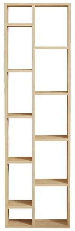 Βιβλιοθήκη Minicu pakoworld σε oak απόχρωση  44,4x19,6x150εκ
