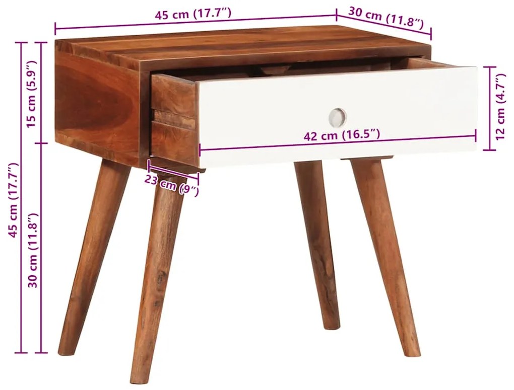 ΤΡΑΠΕΖΑΚΙ ΒΟΗΘΗΤΙΚΟ 45X30X45 ΕΚ. ΑΠΟ ΜΑΣΙΦ ΞΥΛΟ ΑΚΑΚΙΑΣ 4102371