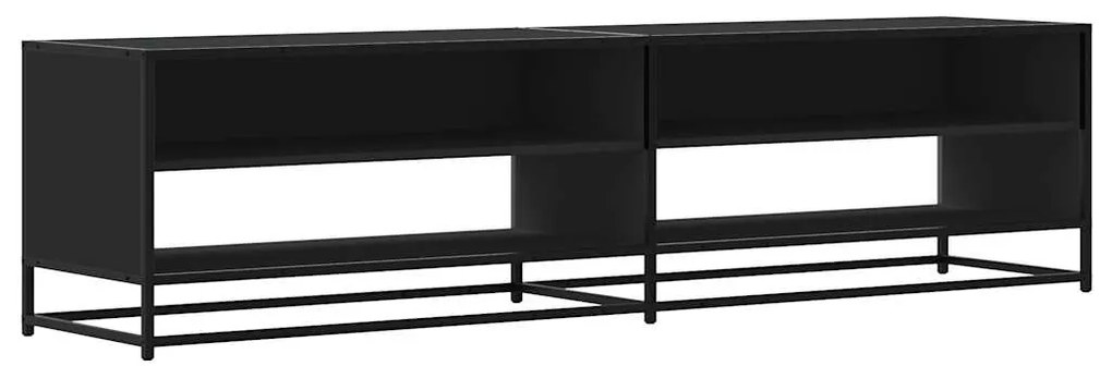 ντουλάπι τηλεόρασης vidaXL Μαύρο 180,5x40x46 cm Ξύλινη κατασκευή
