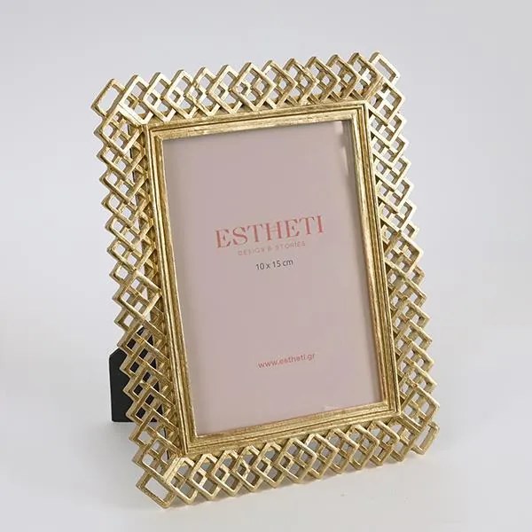 ΚΟΡΝΙΖΑ (10x15) ΠΟΛΥΡΕΣΙΝ ΠΛΕΓΜΑ ΧΡΥΣΗ 16.7x1.3x21.8cm|756-12070