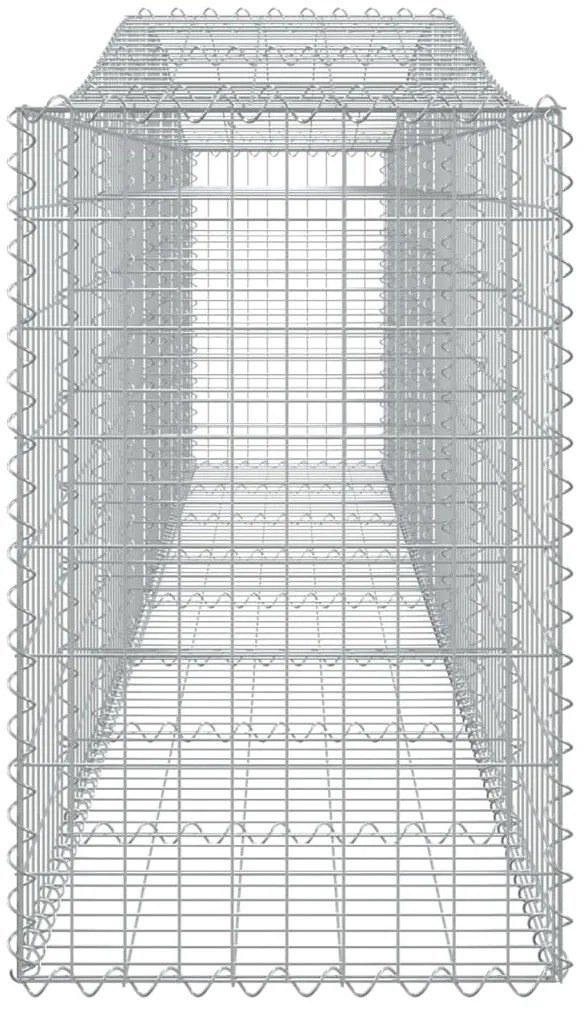 vidaXL Συρματοκιβώτια Τοξωτά 6 τεμ. 400x50x80/100 εκ. Γαλβαν. Ατσάλι