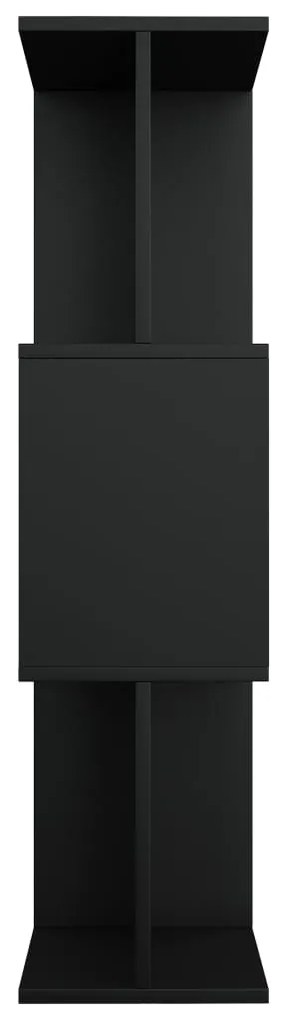 vidaXL Βιβλιοθήκη/Διαχωριστικό Χώρου Μαύρο 80x24x96 εκ. Επεξ. Ξύλο