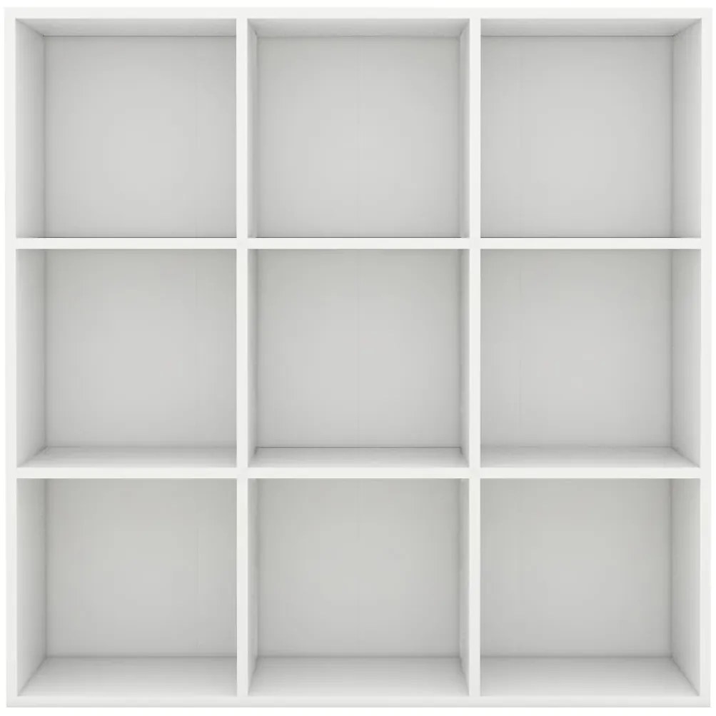 vidaXL Βιβλιοθήκη Λευκή 98 x 29 x 97,5 εκ. Επεξεργασμένο Ξύλο