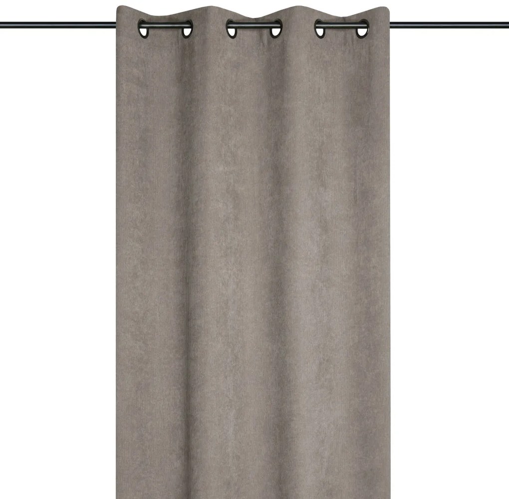 Κουρτίνα Βελουτέ (140x260) Με Τρουκς S-F Dandy Taupe R6D567003