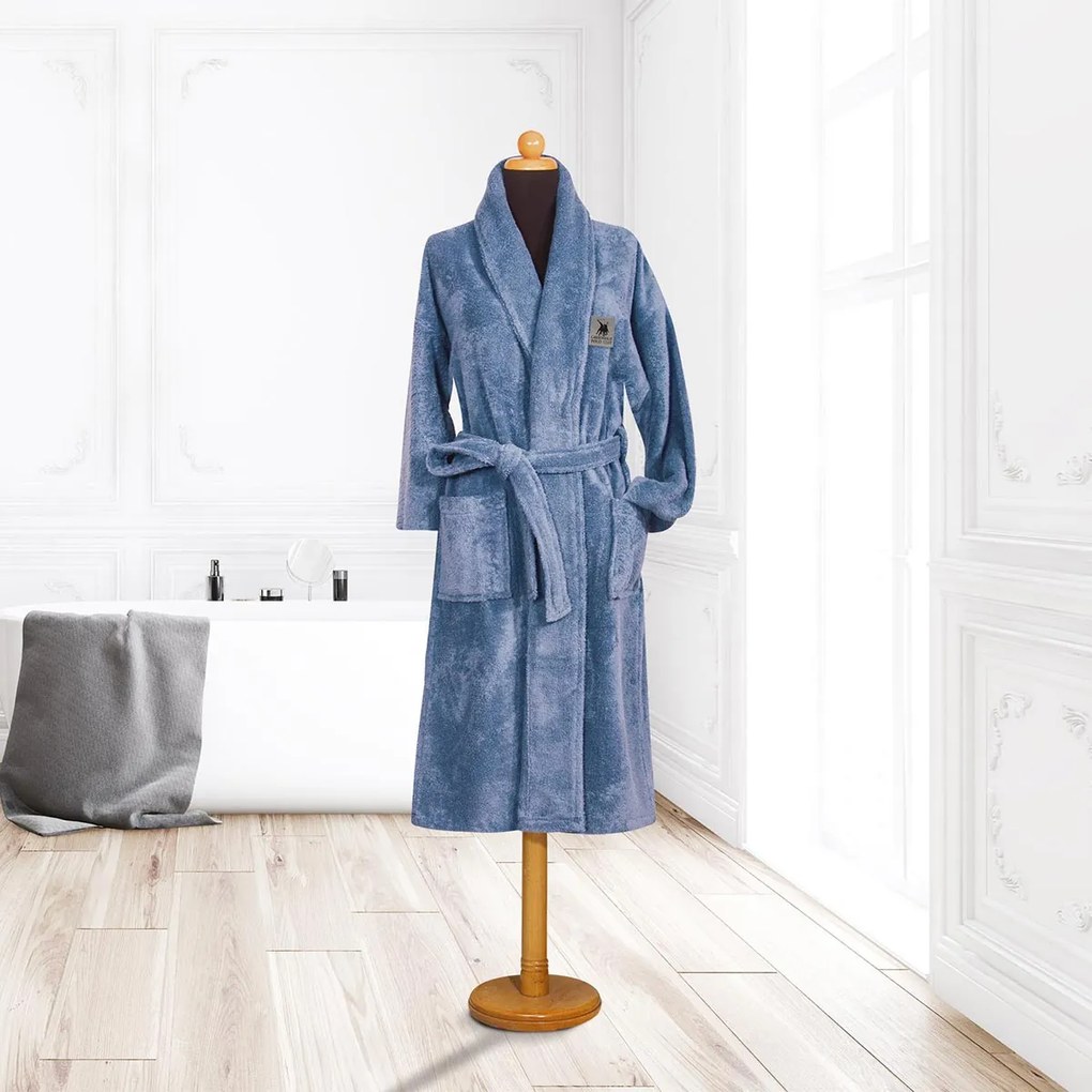 Μπουρνούζι Greenwich Polo Club Cozy 3205 Ciel Γαλάζιο XX-LARGE