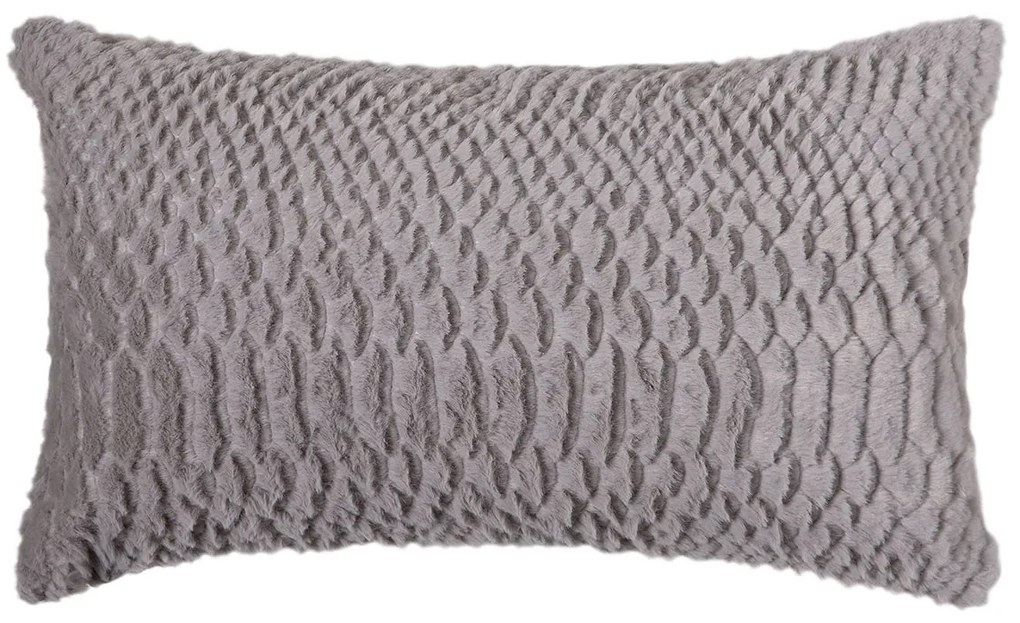 Γούνινη Διακοσμητική Μαξιλαροθήκη (30x50) Silk Fashion NX201 L.Grey