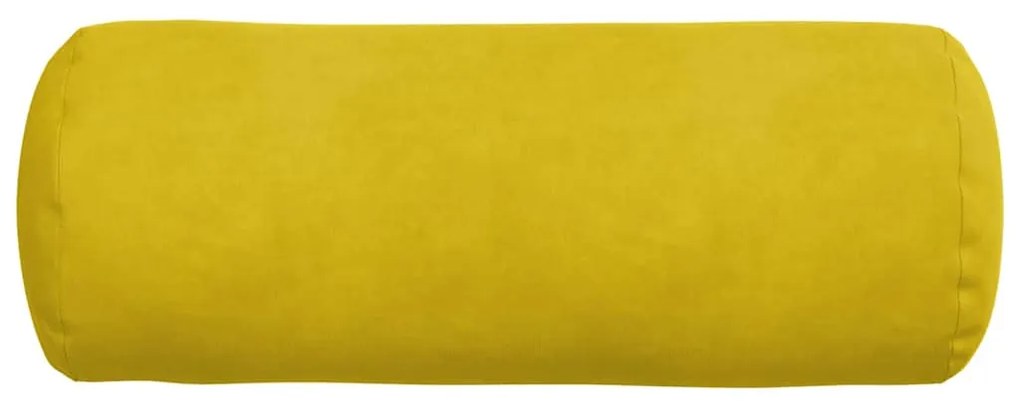 vidaXL Μαξιλάρια Στήριγμα 2 pcs Κίτρινο Ø 15 x 40 εκ