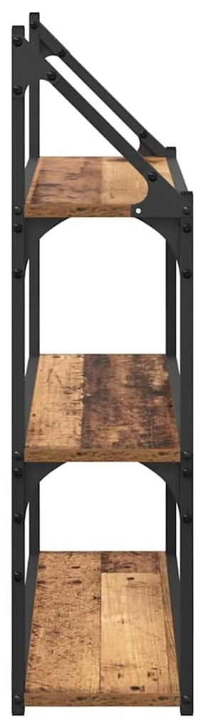 vidaXL Ράφι Τοίχου Παλιό Ξύλο 60 x 21 x 78,5 cm Επεξεργασμένο ξύλο
