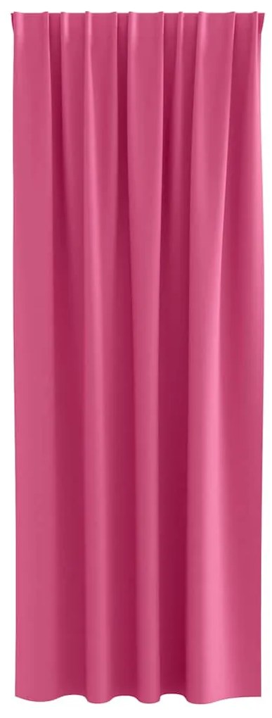 vidaXL Κουρτίνες με κουρτίνες 2 pcs Φωτεινό Ροζ 225x140εκ. Πολυεστέρας