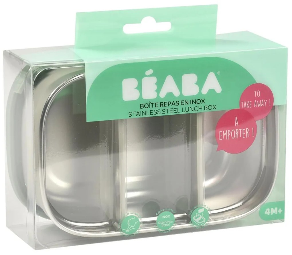 Béaba Δοχείο Φαγητού Ανοξείδωτο Velvet grey/Sage green