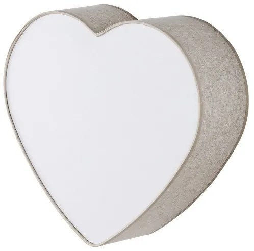 Απλίκα Φωτιστικό Τοίχου 2xE27 15W IP20 Heart TK Lighting-757-Μπεζ 757