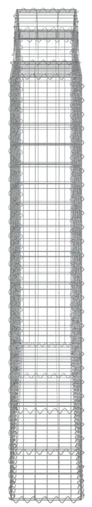 vidaXL Συρματοκιβώτια Τοξωτά 15 τεμ. 200x50x180/200 εκ. Γαλβαν. Ατσάλι