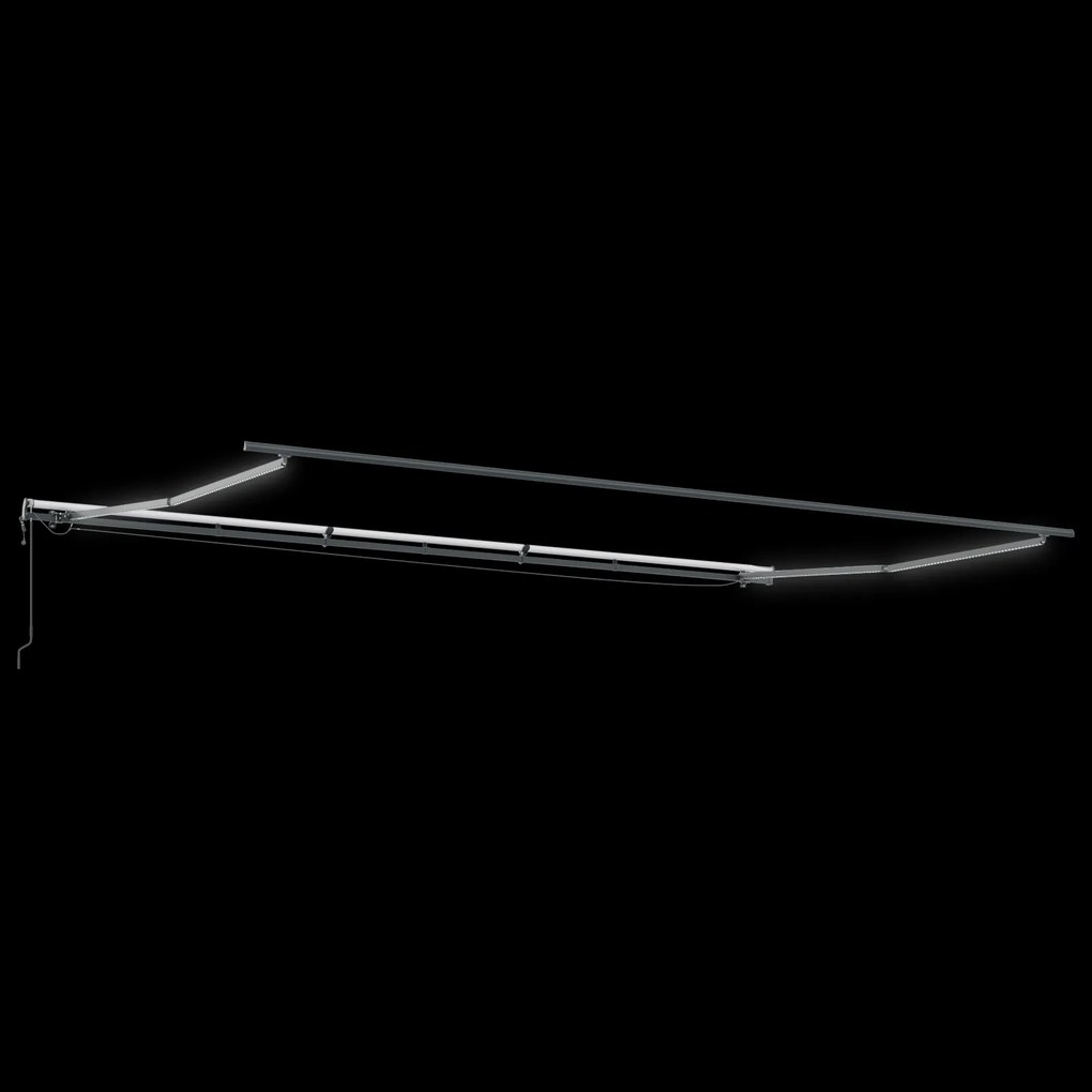 vidaXL Αυτόματη Ανασυρόμενη Τέντα με LED Μπεζ 600x350 cm