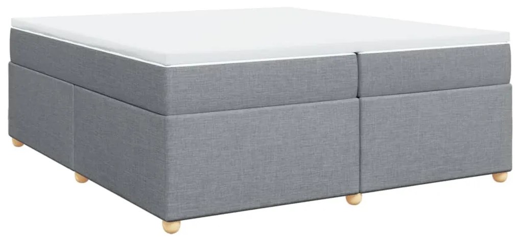 ΚΡΕΒΑΤΙ BOXSPRING ΜΕ ΣΤΡΩΜΑ ΑΝΟΙΧΤΟ ΓΚΡΙ 200X200 ΕΚ. ΥΦΑΣΜΑΤΙΝΟ 3285401