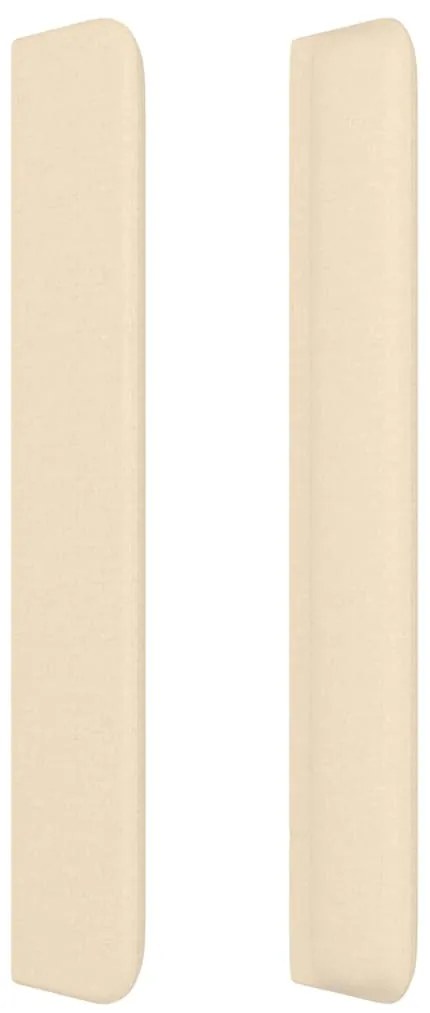 Κεφαλάρι με Πτερύγια Κρεμ 103x16x118/128 εκ. Υφασμάτινο 3119435
