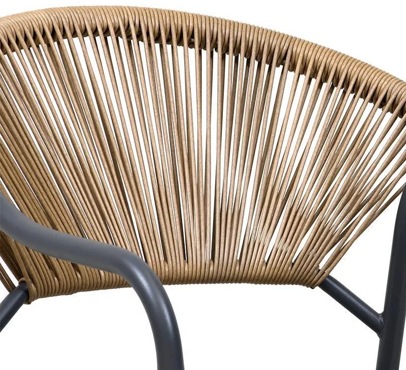 Καρέκλα FL2100 Fylliana Μεταλλική Γκρί 55x61x85 εκ. 55x61x85 εκ.