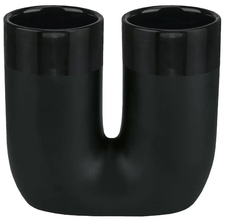 Θήκη Για Οδοντόβουρτσα Deep 8681 12x5,6x11cm 926 Black Kleine Wolke Κεραμικό