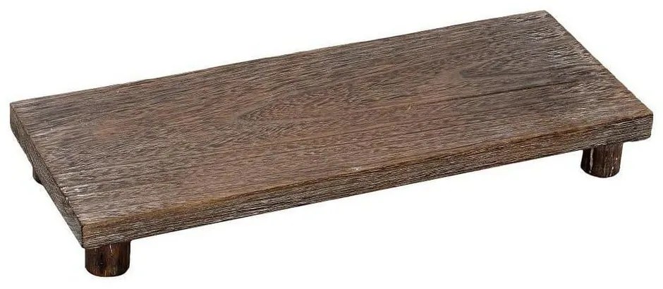 Πλατώ Σερβιρίσματος Ορθογώνιο XYP306 40.5X15X5cm Dark Brown  Espiel Wood Paulownia