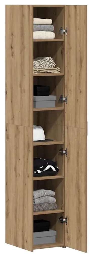 vidaXL Highboard 2 pcs Artisan Oak 30 x 42,5 x 185 εκ