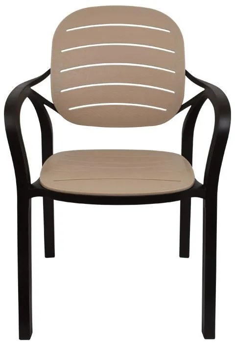 Καρέκλα Rusty Fylliana Καφέ - Μπέζ 57,5x58x84 εκ. 57.5x58x84 εκ.