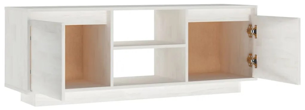 vidaXL Έπιπλο Τηλεόρασης 110 x 30 x 40 εκ. από Μασίφ Ξύλο Πεύκου