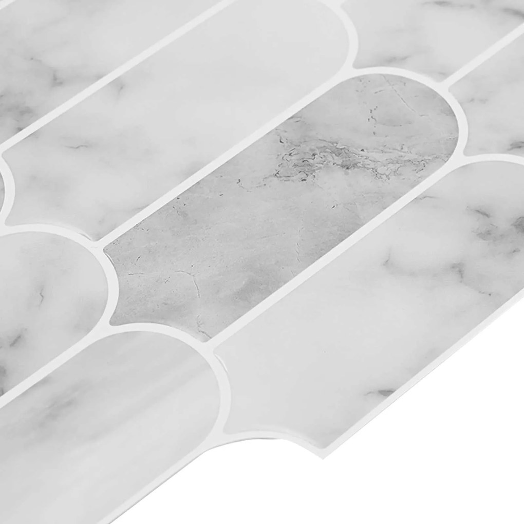 vidaXL Διακοσμητικά Αυτοκόλλητα 20 pcs Γκρι Μάρμαρο 30 x 30 x 0,8 εκ