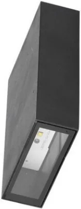V-TAC LED αδιάβροχη απλίκα 4W IP65 6400K ψυχρό λευκό με μαύρο σώμα ορθογώνια V-TAC SKU: 218563