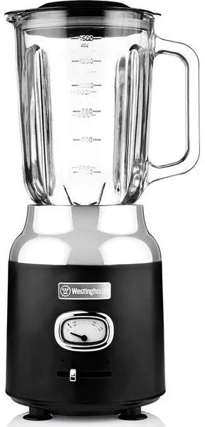Westinghouse Μπλέντερ Με Γυάλινη Κανάτα 1.5lt 600W Retro Series Μαύρο WKBE221BK
