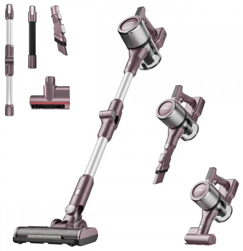 Προϊόν με ανοιχτή συσκευασία: Κάθετη ηλεκτρική σκούπα Eureka AK10 PRO, 450W, 29 kPa, 650 ml, 3 επίπεδα, 2500 mAh, Touch LED panel, HEPA, Μωβ