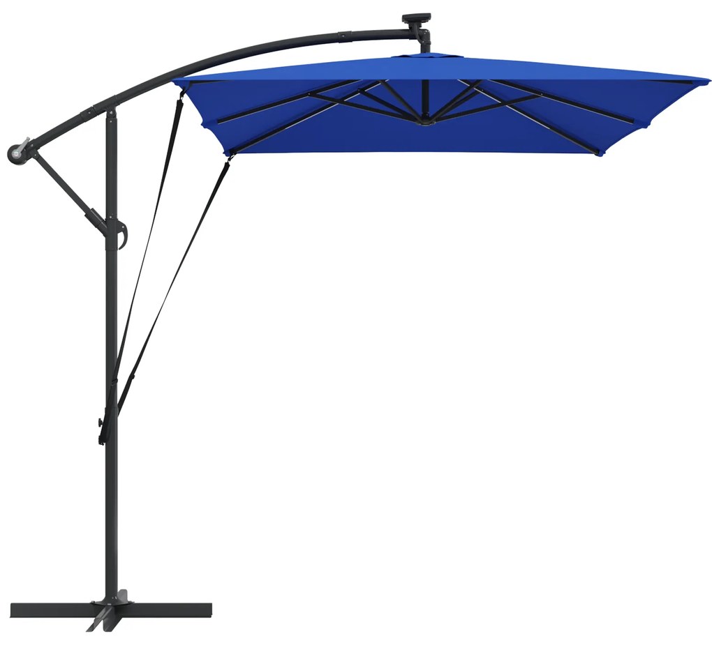 vidaXL Ομπρέλα Cantilever Banana Μπλε 294 x 200 x 254 εκ.