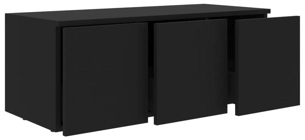 Έπιπλο Τηλεόρασης Μαύρο 80 x 34 x 30 εκ. από Μοριοσανίδα - Μαύρο