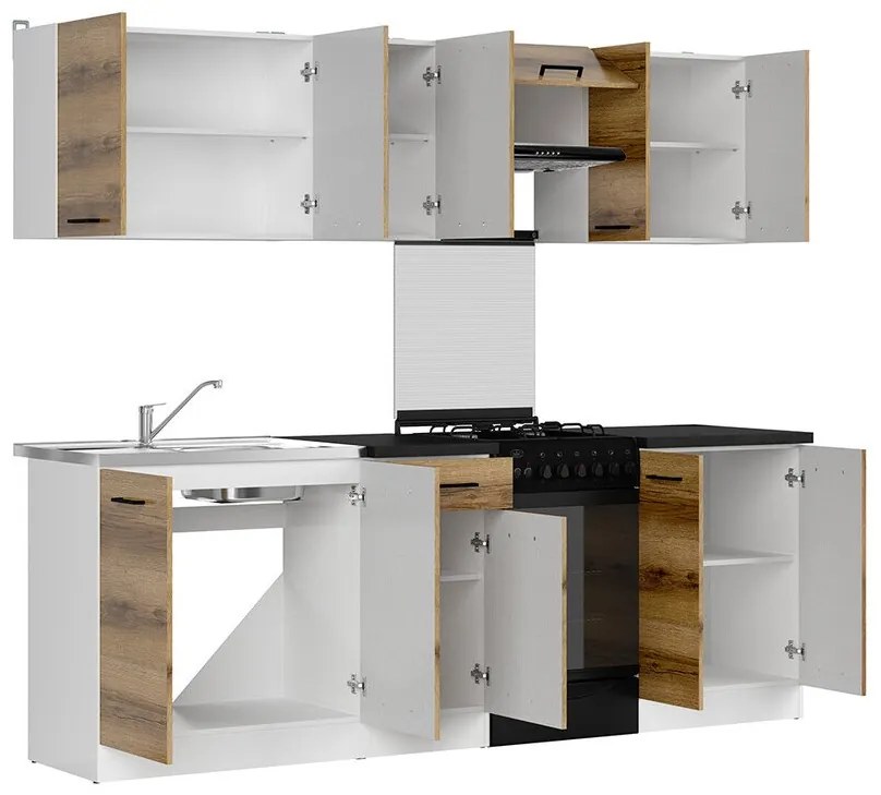 Σετ κουζίνας Econ plus 120, 230x60cm, 110 kg, Πάγκος, Πλαστικοποιημένη μοριοσανίδα | Epipla1.gr