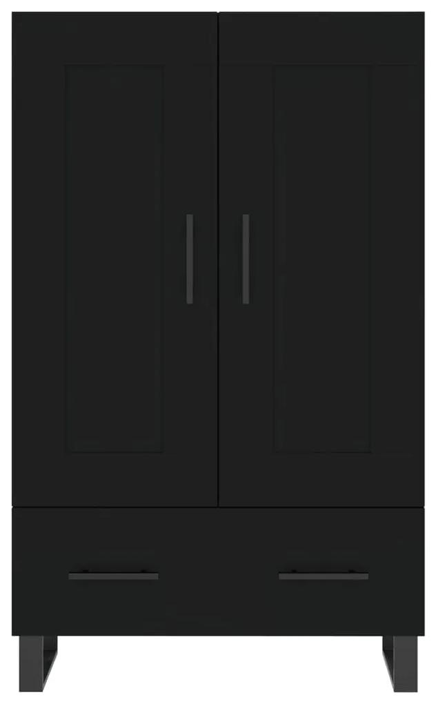 vidaXL Ντουλάπα Μαύρη 69,5 x 31 x 115 εκ. από Επεξεργασμένο Ξύλο