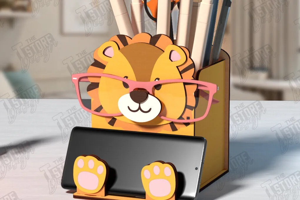 Intra απο ξύλο plywood Χρώμα wenge 3mm-4mm πάχος - Desk Organizer | Θήκη γραφείου Δίασταση 30x20 cm INTRAFABR-98973559