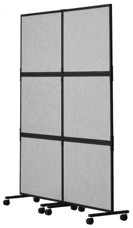 VEVOR Acoustic Room Divider Partition Panel Privacy Screen 2 Pack Light Gray