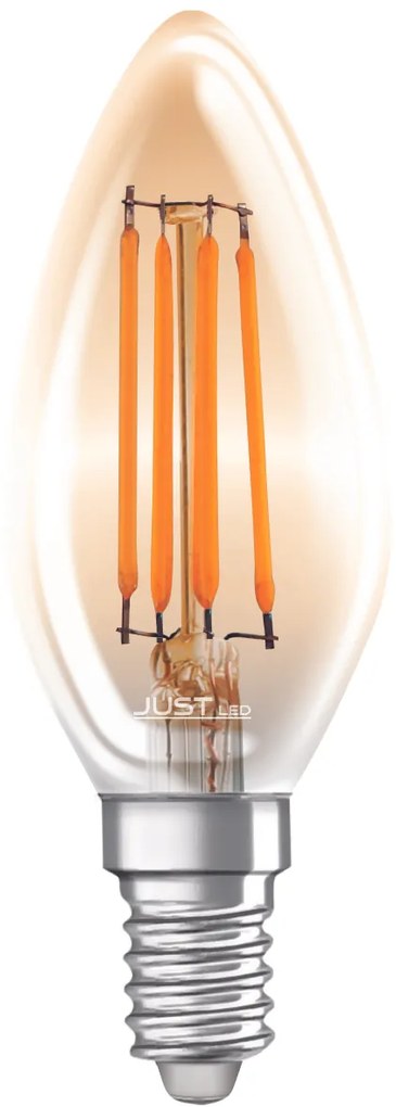 JUST LED JUSTLed-LED Filament Ε14/C35/6W/4000K/660Lm/AMBER DIM (B143506401)