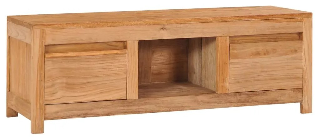 Έπιπλο Τηλεόρασης 100 x 30 x 35 εκ. από Μασίφ Ξύλο Teak - Καφέ