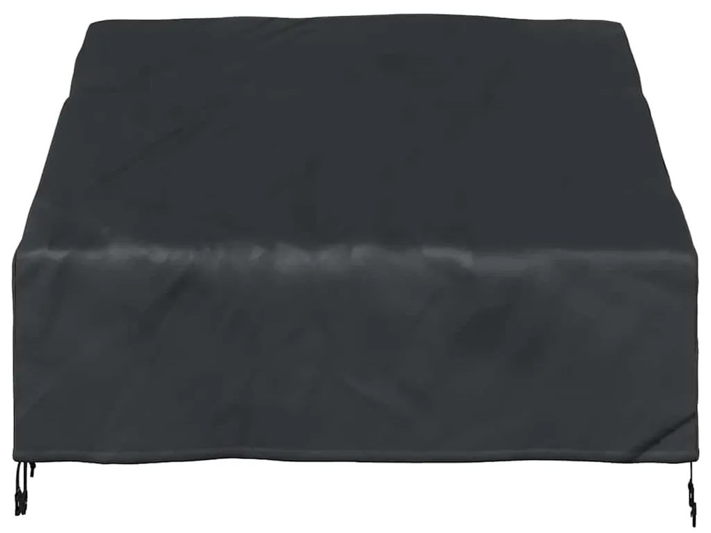 vidaXL Κάλυμμα Παγκάκι Κήπου Μαύρο 130 x 95 x 40 / 80 εκ Ύφασμα 210D