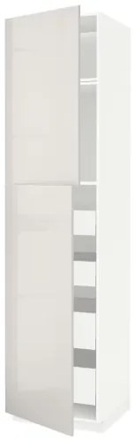 METOD/MAXIMERA ψηλό ντουλάπι με 2 πόρτες/4 συρτάρια, 60x60x240 cm 194.583.91