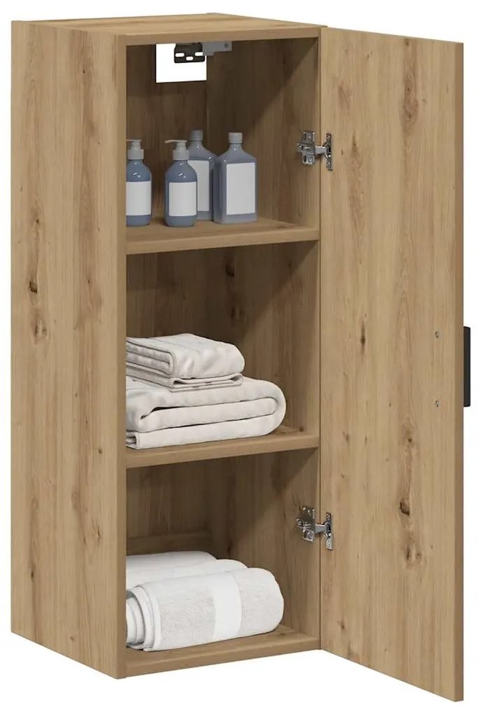 vidaXL Ντουλάπι Τοίχου Αρτισιανή Δρυς 34,5x34x90 εκ. από Επεξεργ. Ξύλο