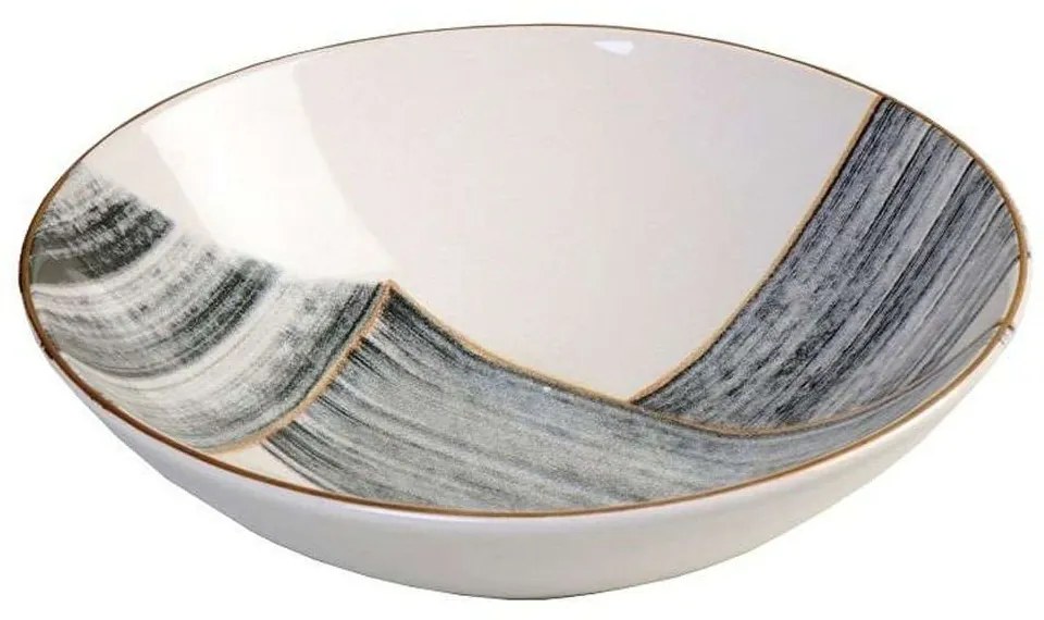 Μπωλ Σερβιρίσματος Thread ROV104 Φ24,5x7cm Grey Espiel Ceramic