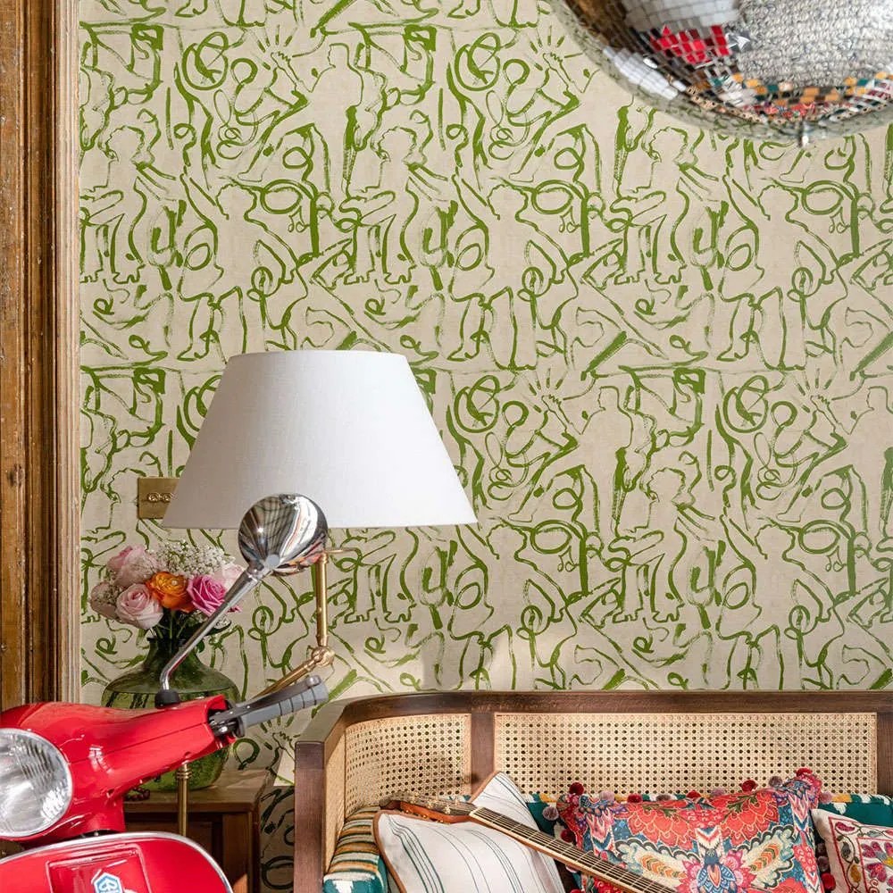 Ταπετσαρία On The Stage WP30091 52x1000cm Green-Taupe MindTheGap