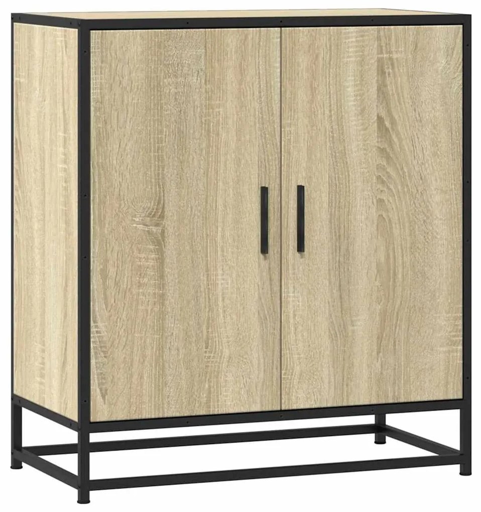 vidaXL Sideboard Sonoma Oak 68x35x76cm Κατασκευασμένο ξύλο και μέταλλο